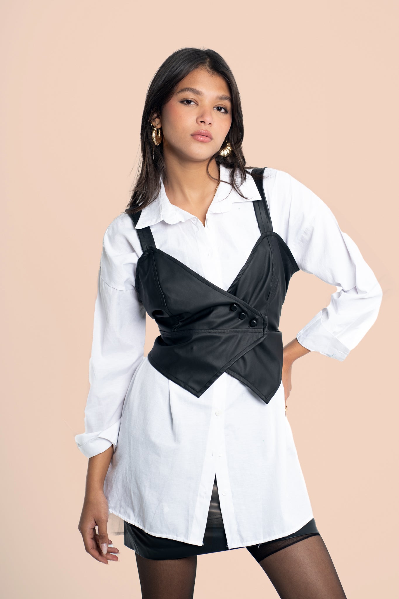 Genuine Leather Halter Vest