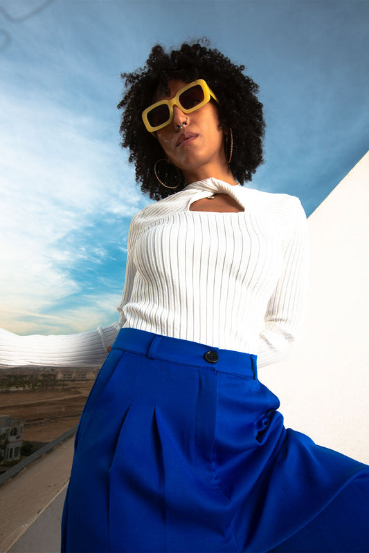 CrossCollarWickTop-White