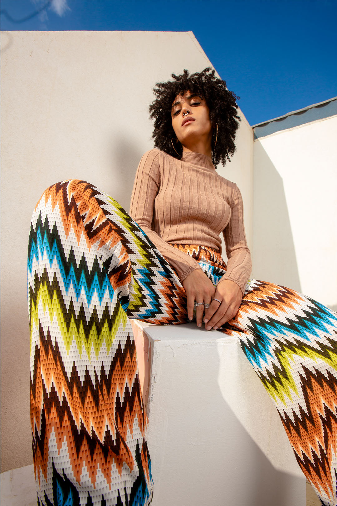MixedColorClumsyTrousers