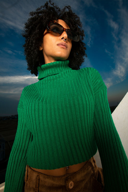 TurtleNeckKnitJumper-Green